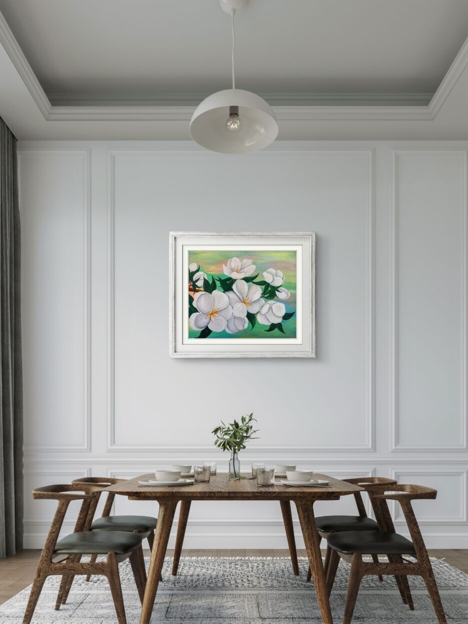 Tablou Canvas Eleganta Florilor Albe