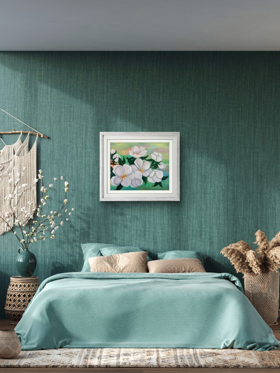 Tablou Canvas Eleganta Florilor Albe