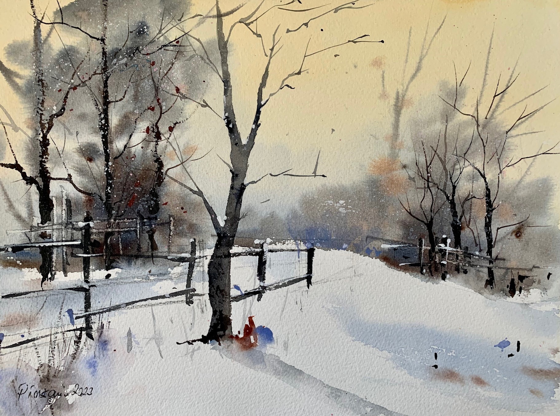 Tablouri living magie hibernala