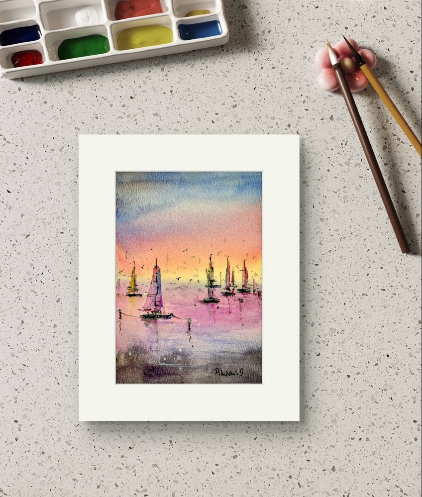 Tablou Apus Pe Marea Linistita