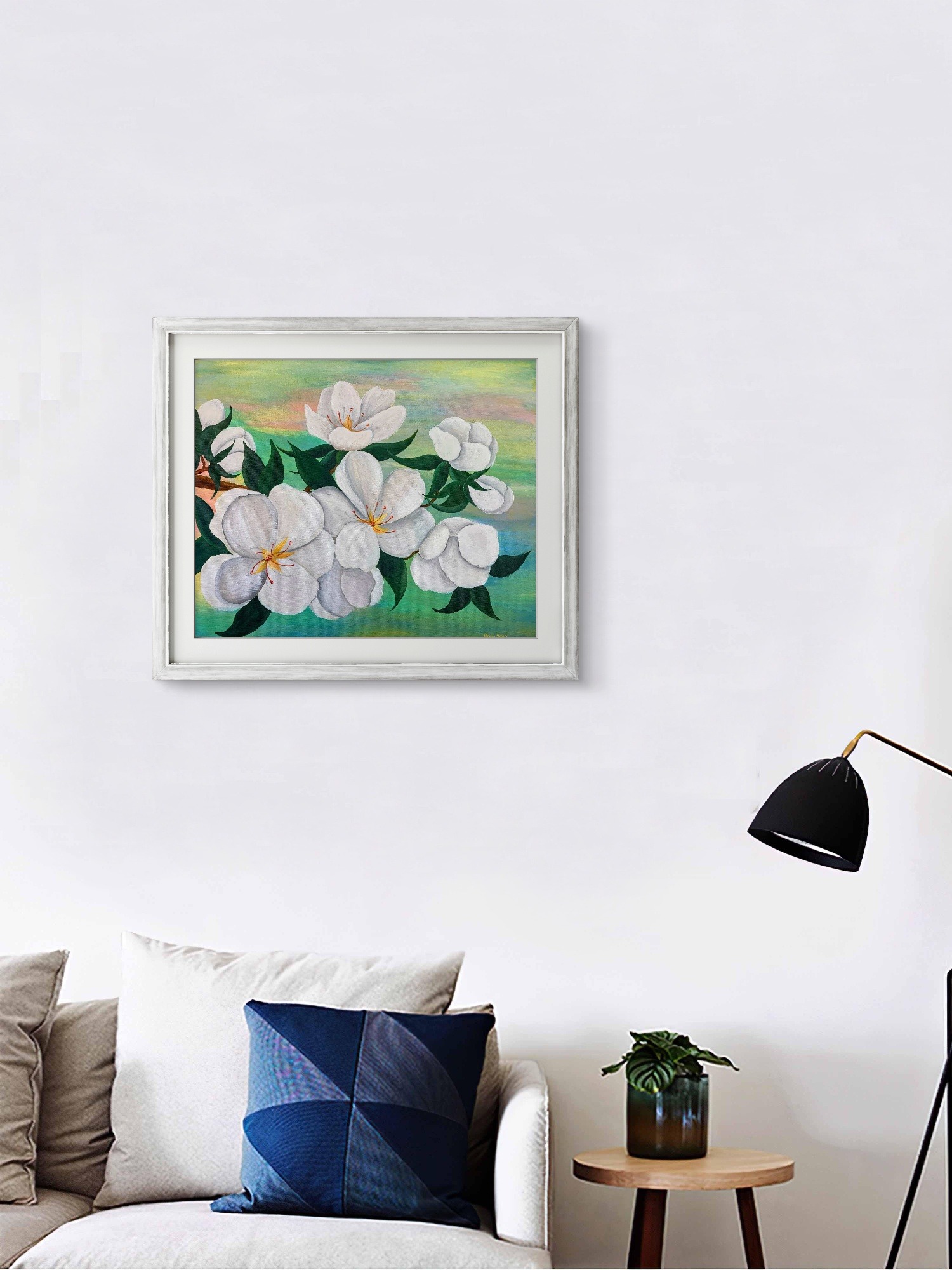 Tablou Canvas Eleganta Florilor Albe