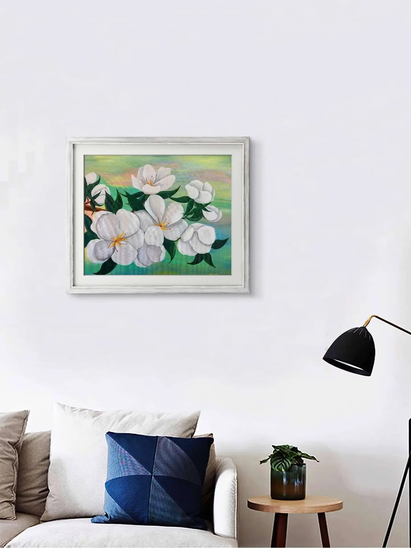 Tablou Canvas Eleganta Florilor Albe