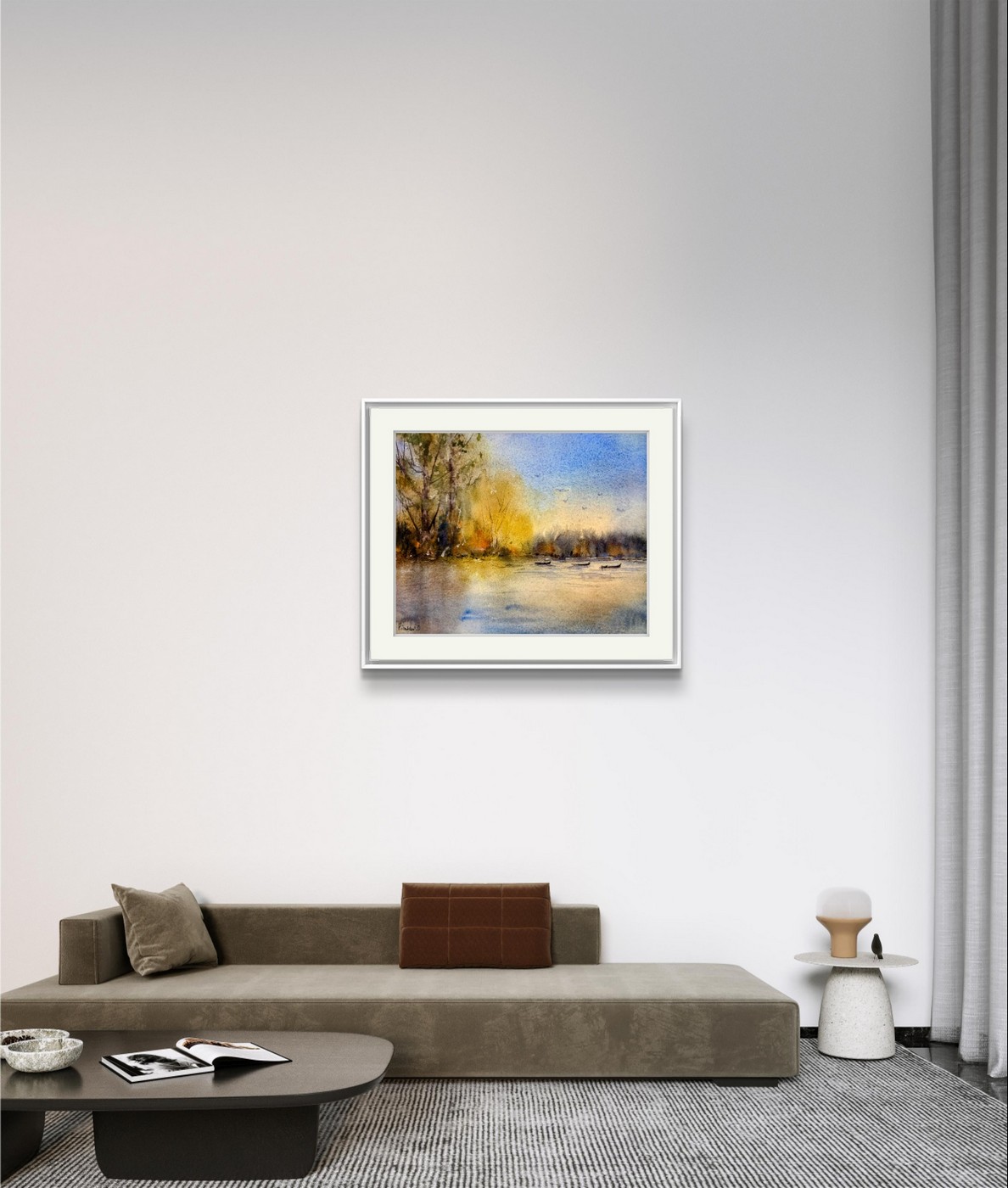 Tablou Dimineata linistita pe lac