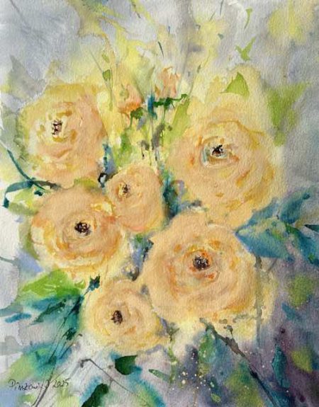 Tablou Eleganta trandafirilor galbeni