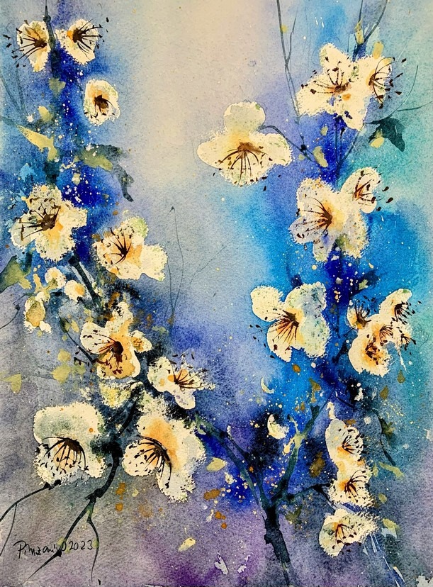 Tablou Flori Albe de Primavara