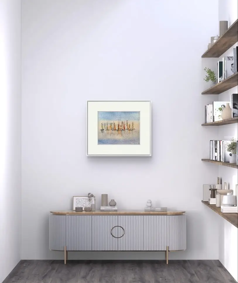 Tablou Peisaj Marin cu Barci