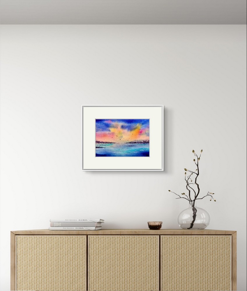 Tablou Rasarit Colorat peste Mare