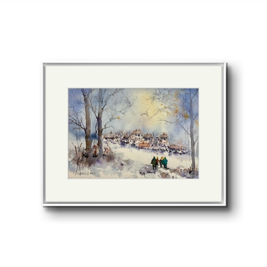 Tablou Zori de Iarna