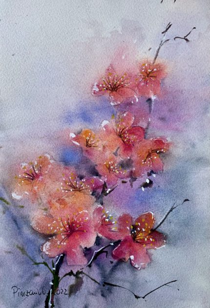Tablou Flori oranj