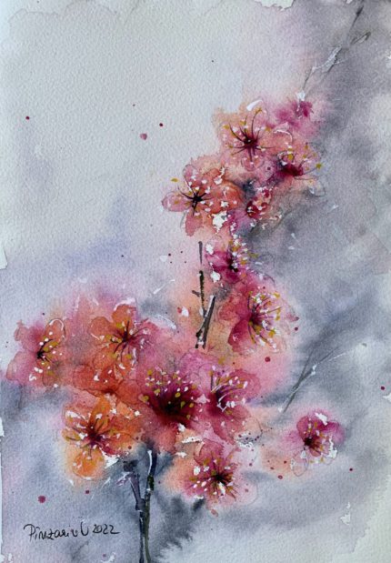 Tablou Flori roz