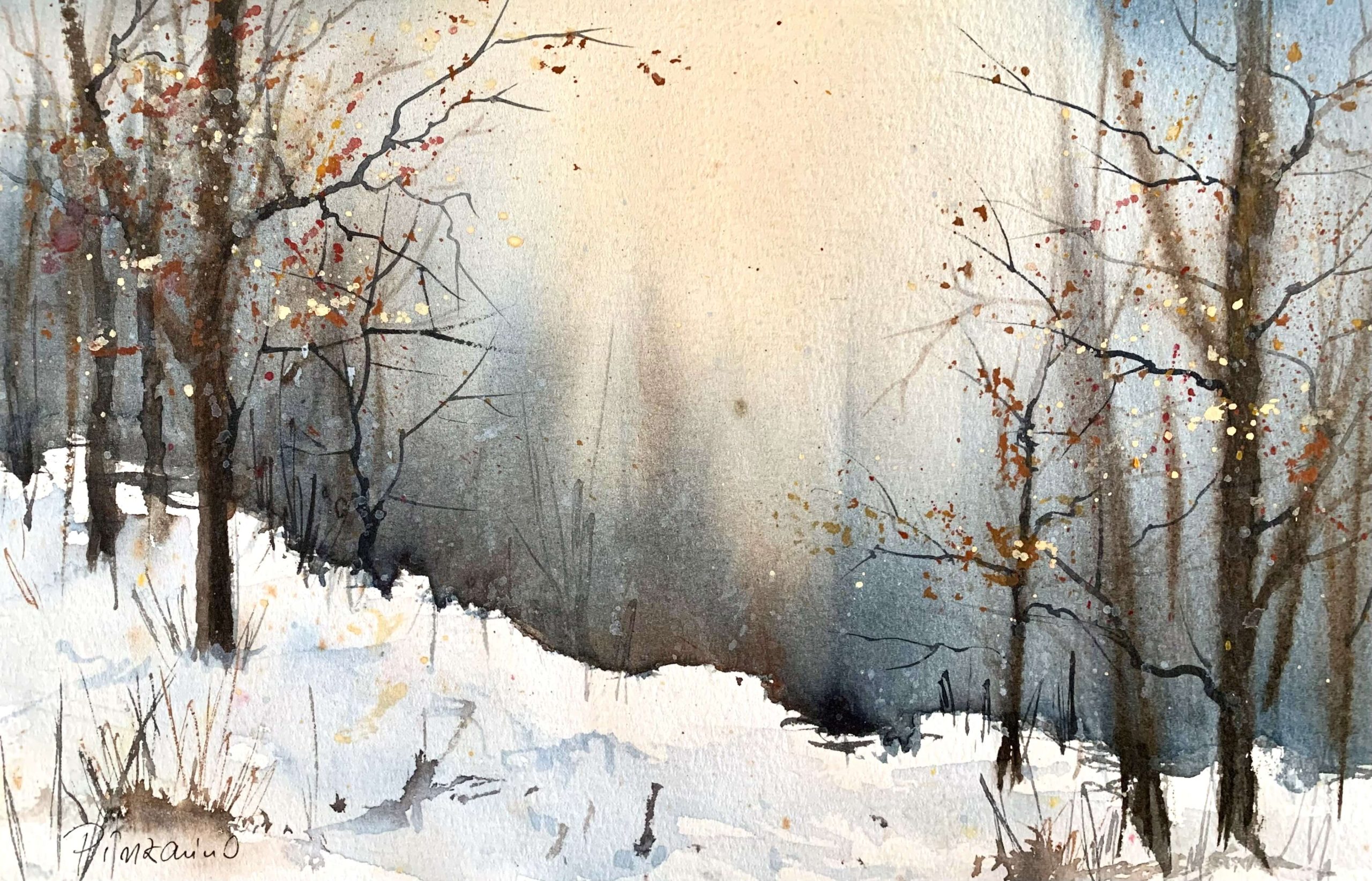 Tablouri personalizate Peisaj de iarna