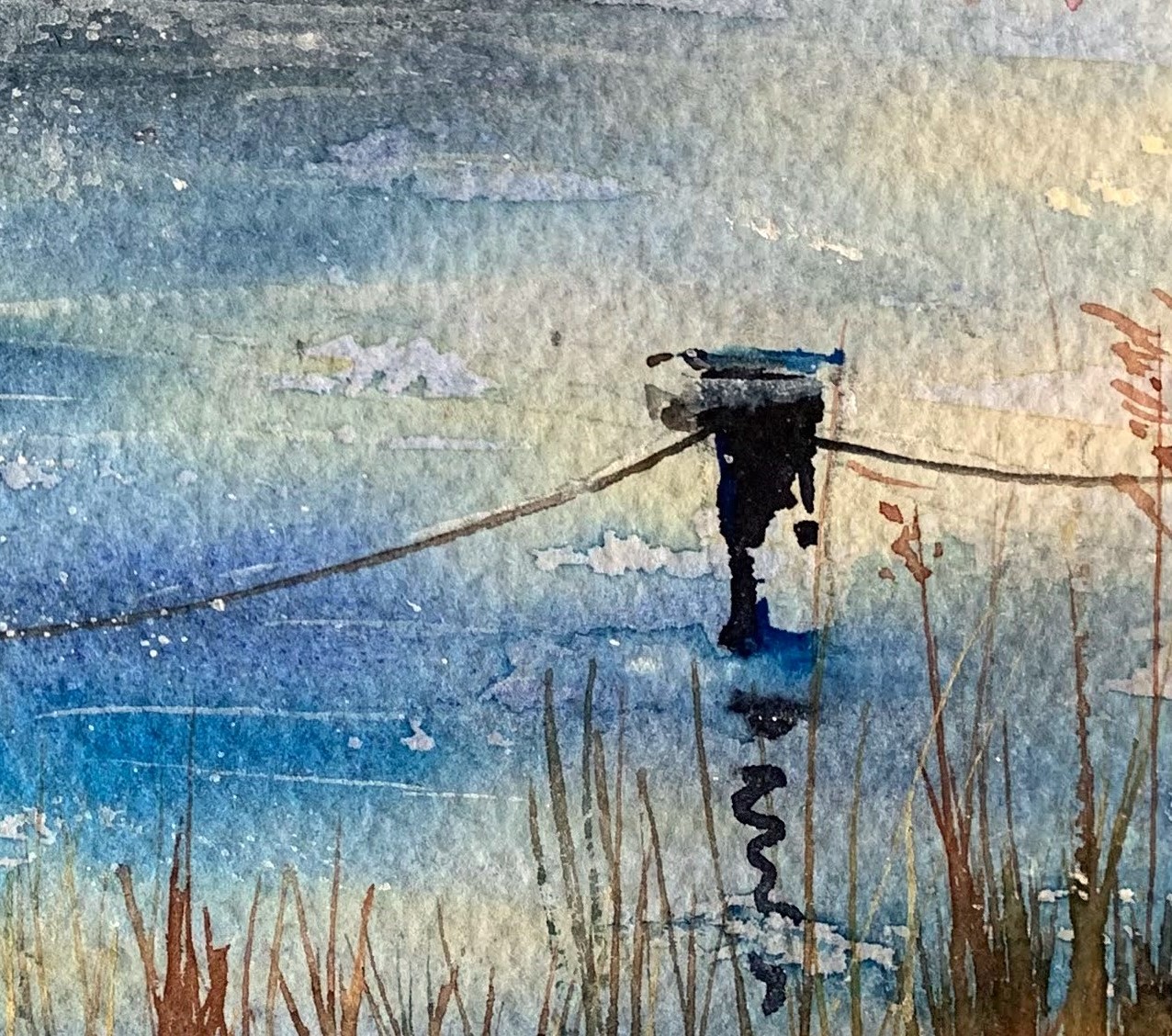 Tablouri personalizate Pescuit pe balta