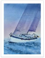 Tablou Regata vazut integral, cu margine alba